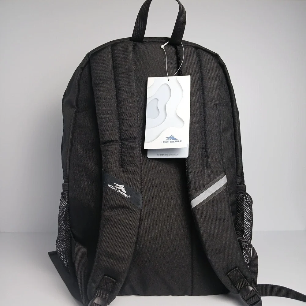 High Sierra Abbreviate‎ Backpack, Laptop Bookbag for Travel One Size Black New